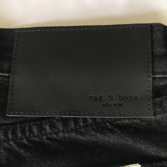 Rag & Bone Maya High Rise Shorts in Black Denim Size 29 NWT - Picture 5 of 9